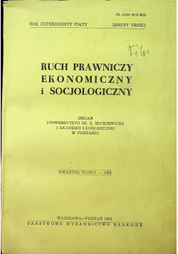 Ruch Prawniczy Ekonomiczny i socjologiczny