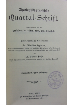 Quartal=Schrift,1909r.