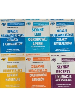 Słynne leki i porady, zestaw 6 książek