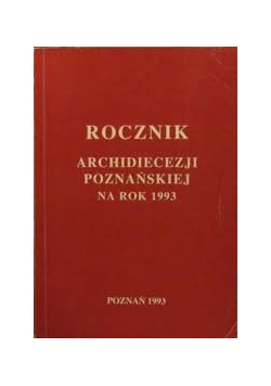 Rocznik Archidiecezji Poznańskiej na rok 1993