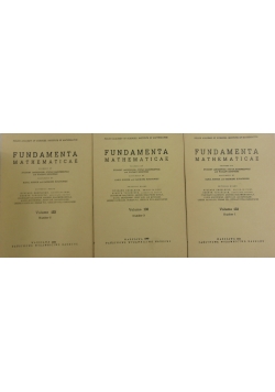 Fundamenta Mathematicae, Vol 133 ,Cz. 1 do 3