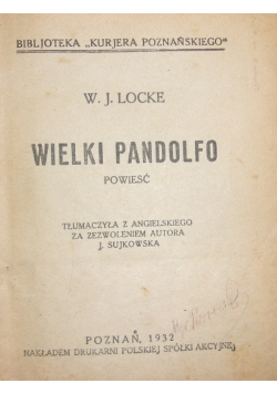 Wielki Pandolfo, 1932r,