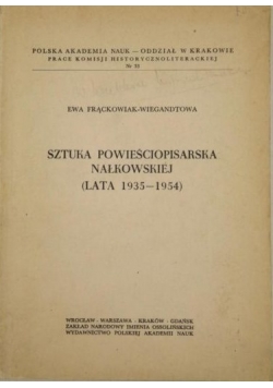 Sztuka powieściopisarska Nałkowskiej