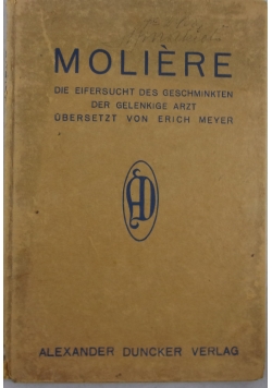 Die Eifersucht des Geschminkten der Gelenkige Arzt ubersetzt von Erich Meyer, 1911 r.