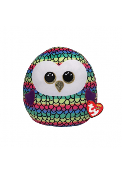 Squish-a-Boos Owen wielobarwna sowa 22cm