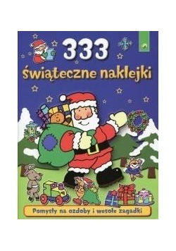 333 świąteczne naklejki niebieskie