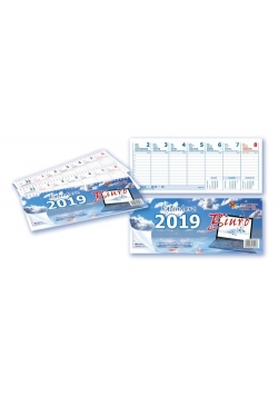 Kalendarz 2019 biurkowy leżący