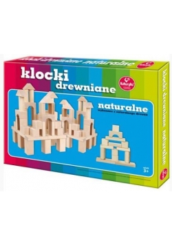 Klocki drewniane naturalne mini