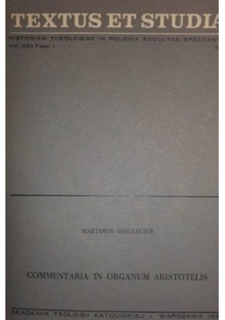 Textus et Studia Vol XXII 1