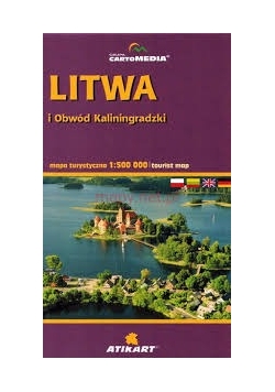 Litwa i Obwód Kaliningradzki. Mapa turystyczna 1:500 000