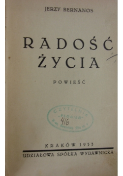 Radość życia ,1933r.