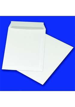 Koperty z taśmą silikonową C4 229x324mm 90gsm 50szt białe