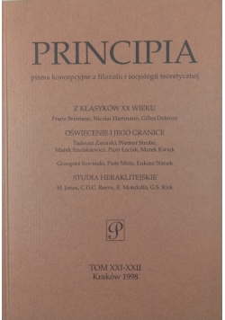Principia, Tom XXI - XXII