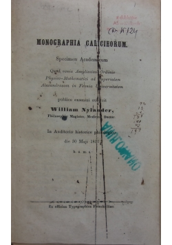 Monographia galicieorum/Les Lichens /Suppement Lichens/ Pyren aeorum orientalium