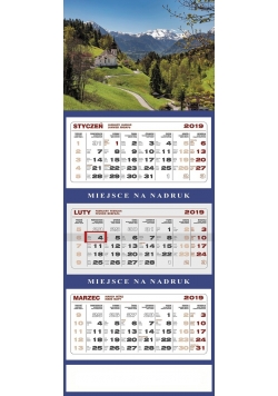 Kalendarz 2019 Trójdzielny Góry