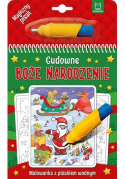 Cudowne Boże Narodzenie Malowanka z pisakiem wodnym