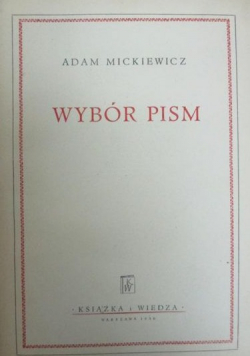 Mickiewicz Wybór pism
