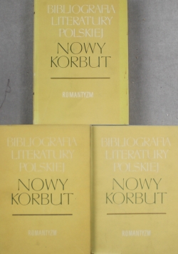 Bibliografia literatury polskiej Tom 1 do 3