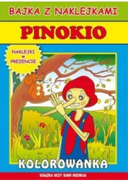 Bajka z naklejkami - Pinokio Literat