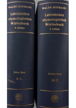 Lateinisches etymologisches worterbuch, reprinty z 1938 r., zestaw 2 książek