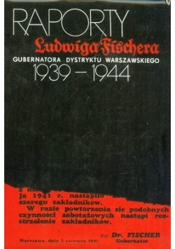 Raport gubernatora dystryktu Warszawskiego