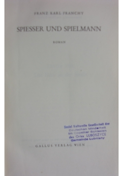 Spiesser und spielmann, 1948r.