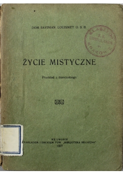 Życie mistyczne 1927 r