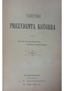 Pamiętniki Prezydenta Krugera. Część I, 1902 r.