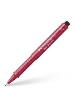 Cienkopis Ecco Pigment 0.5 mm czerwony 10 sztuk