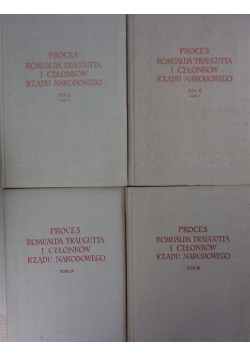 Proces Romualda Traugutta i członków Rządu Narodowego, tom II-IV