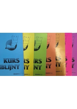 Kurs biblijny zeszyt 1,2,3,4,5,6,11; 7 książek