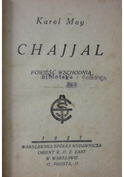 Chajjal, 1927 r.