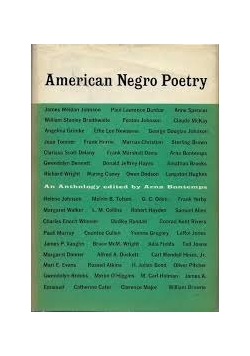 American Negro Poetry