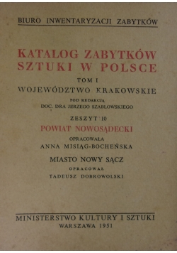 Katalog zabytków sztuki w Polsce. Tom I, zeszyt 10