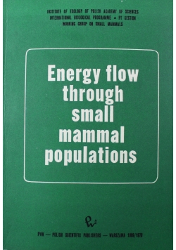 Energy flow through small mammal populations