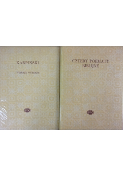 Cztery poematy biblijne/ wiersze wybrane