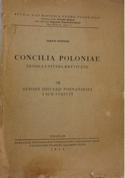 Concilia Poloniae źródła i studia krytyczne VII