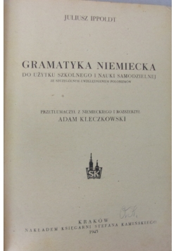 Gramatyka niemiecka, 1945 r.