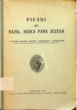 Pieśni do najsł. serca Pana Jezusa 1928r.