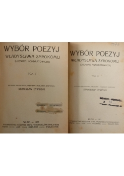 Wybór Poezyj Tom 1 do 2 1923 r