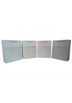 Torebka płaska duża paski br 30x40x12cm 12 sztuk