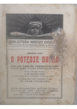 O potędze ducha, 1913 r.