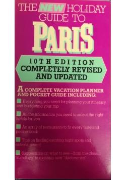 The new holiday guide to Paris