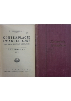 Kontemplacje ewangeliczne tom 1 i 2, 1929 r.