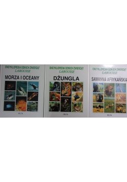 Encyklopedia dzikich zwierząt Larousse, zestaw 3 książek