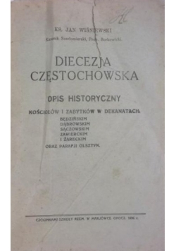 Diecezja Częstochowska, 1936 r.