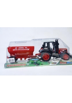 Traktor plastikowy i akcesoria 13cm