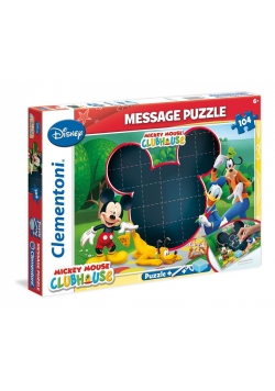 Puzzle 104 Message Klub przyjaciół Myszki Mickey