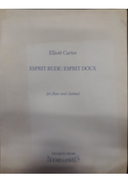 Esprit rude / Esprit doux for flute and clarinet, nuty