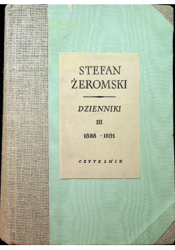 Dzienniki III 1888   1891